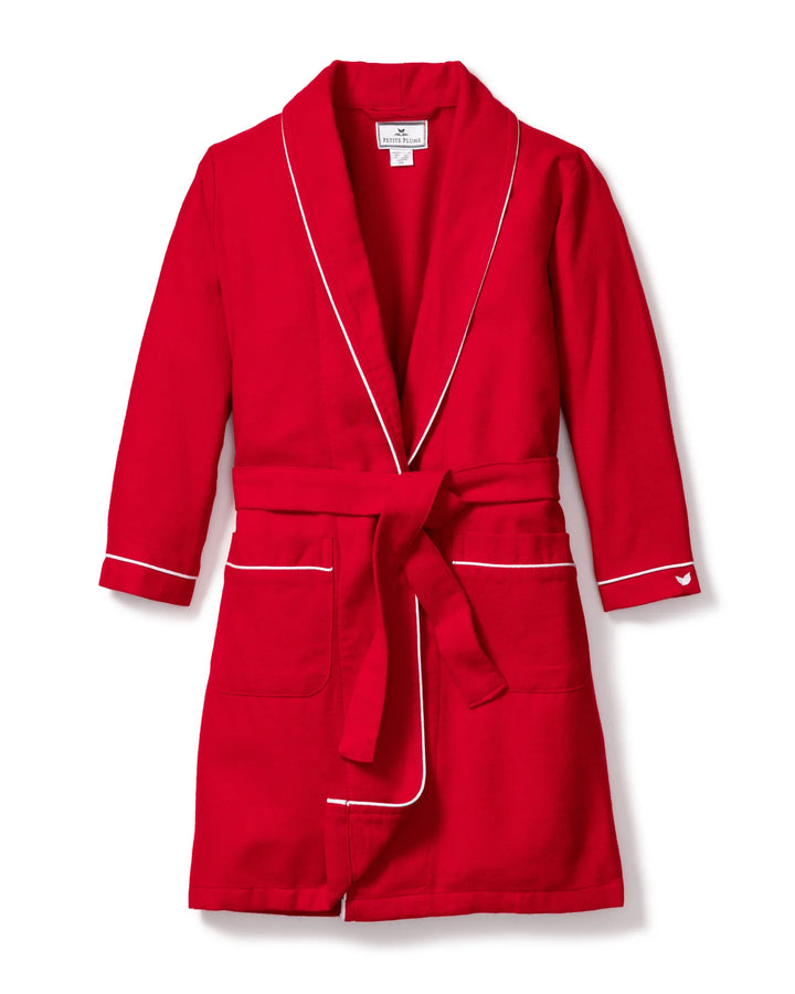 Kid's Flannel Robe | Red