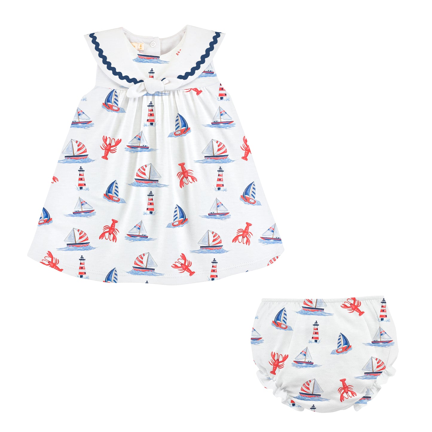 Sailor Collar Dress | Sailing in Summer