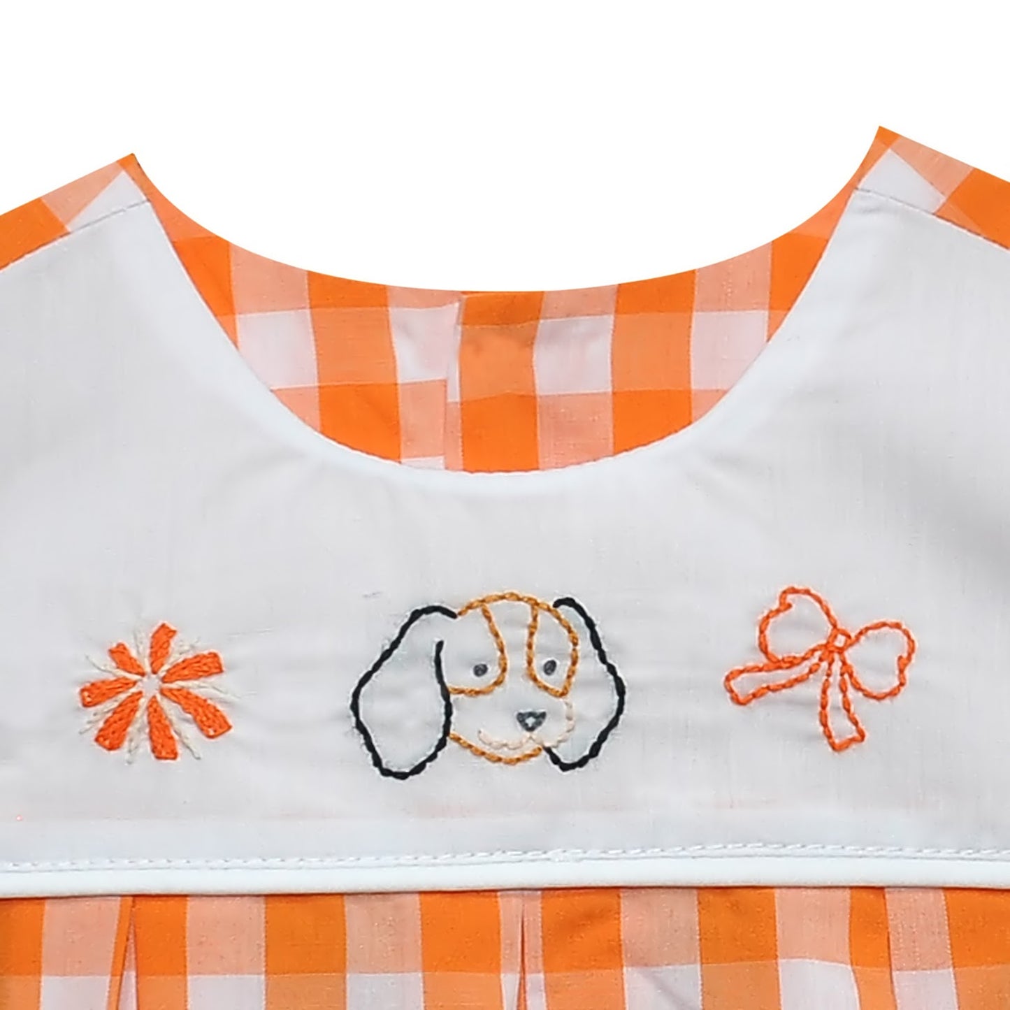 Hound Dog Orange & White Bloomer Set