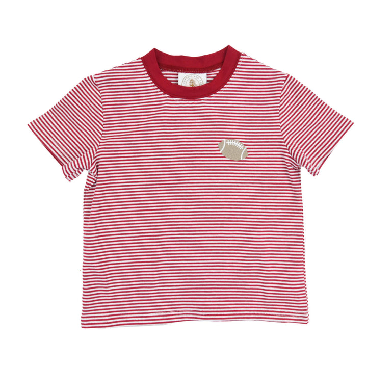 Dark Red Stripe Tailgate T-shirt