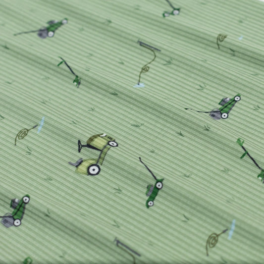 Ribbed Zip Romper | Lawn Mowers