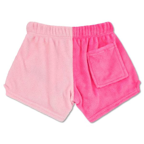 Fairytale Color Block Plush Shorts
