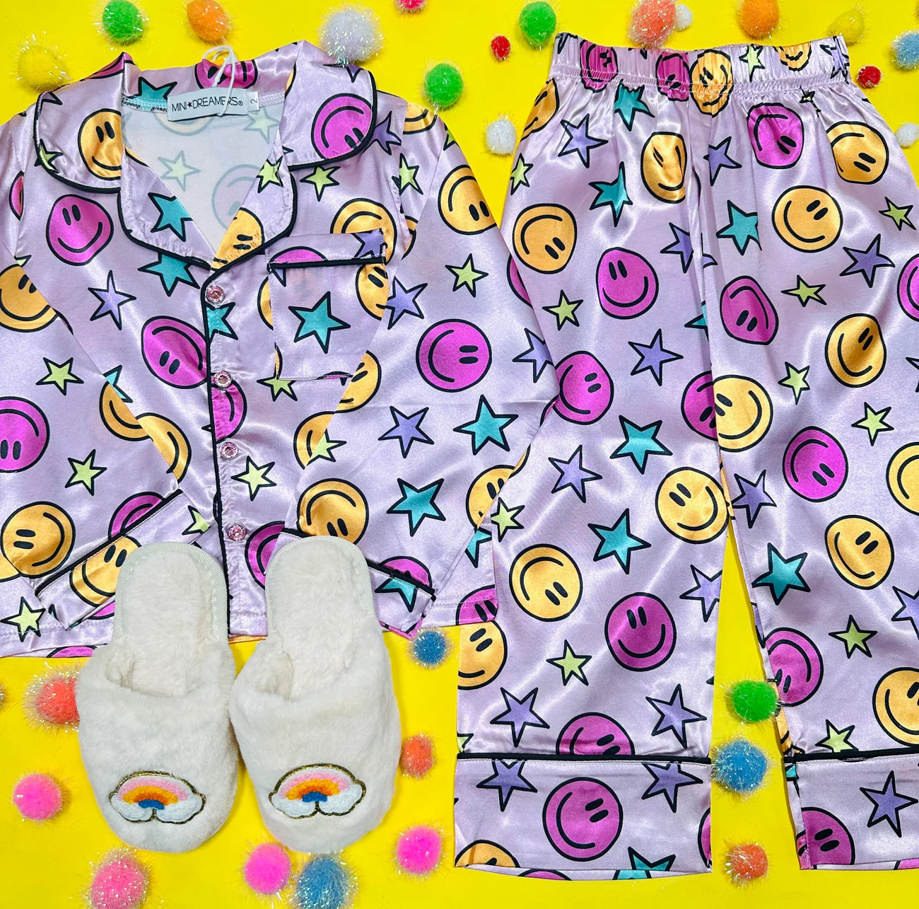 Smiley & Stars Silky Set