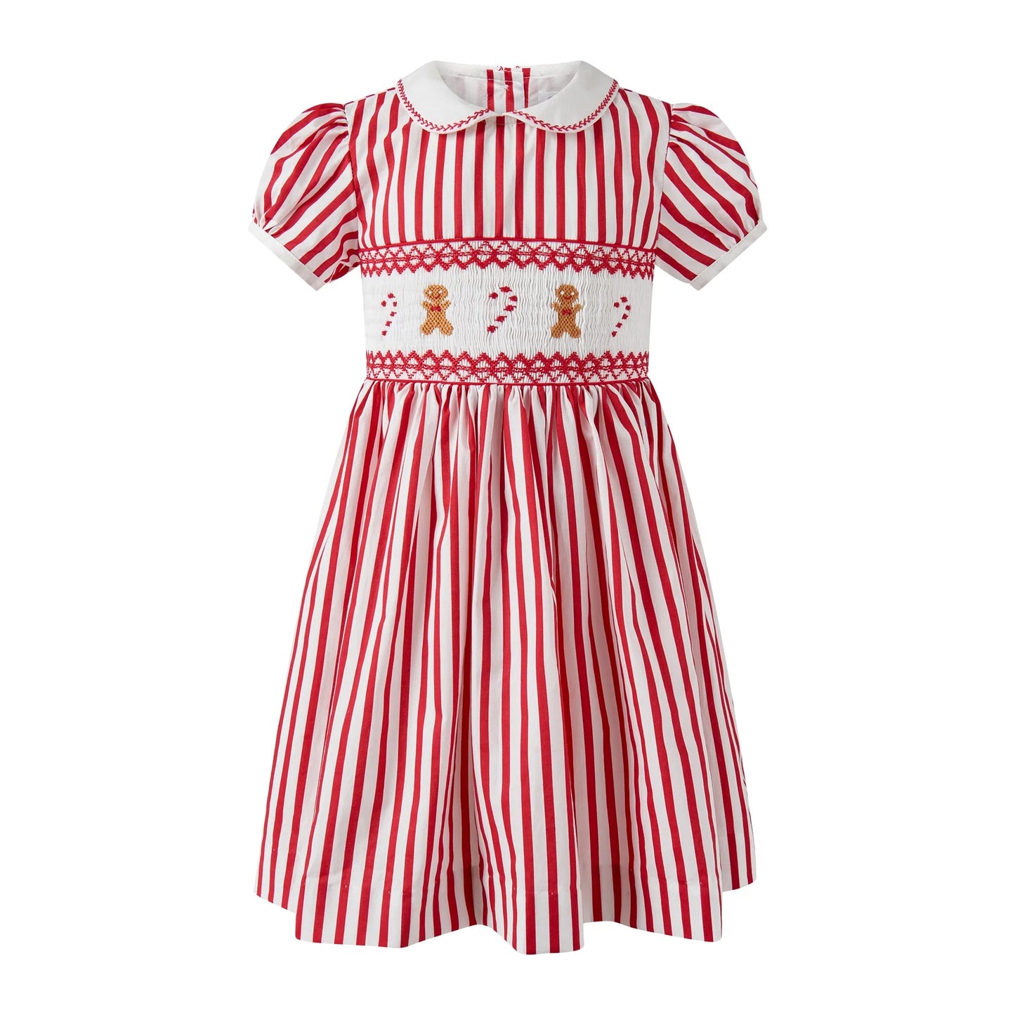 Candy Cane Smocked Dress