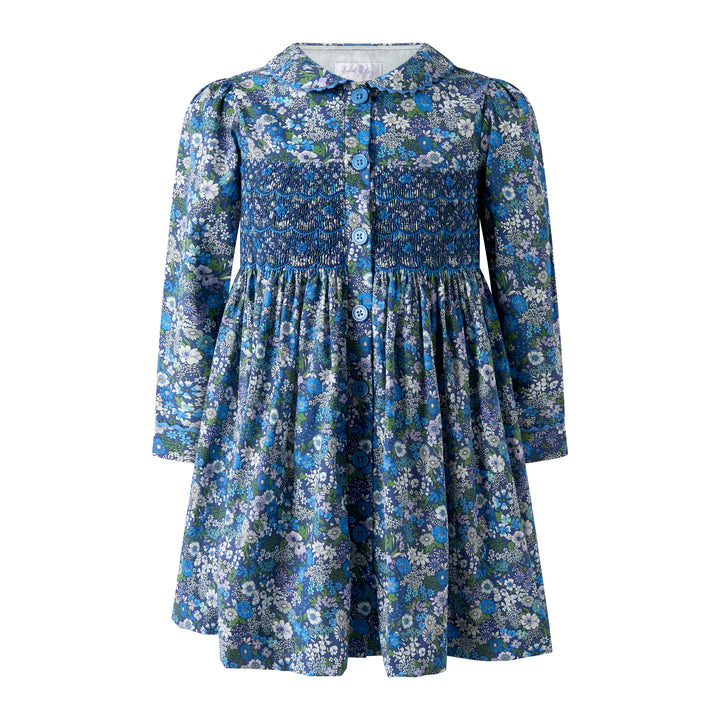 Dahlia Smocked Button Front Dress