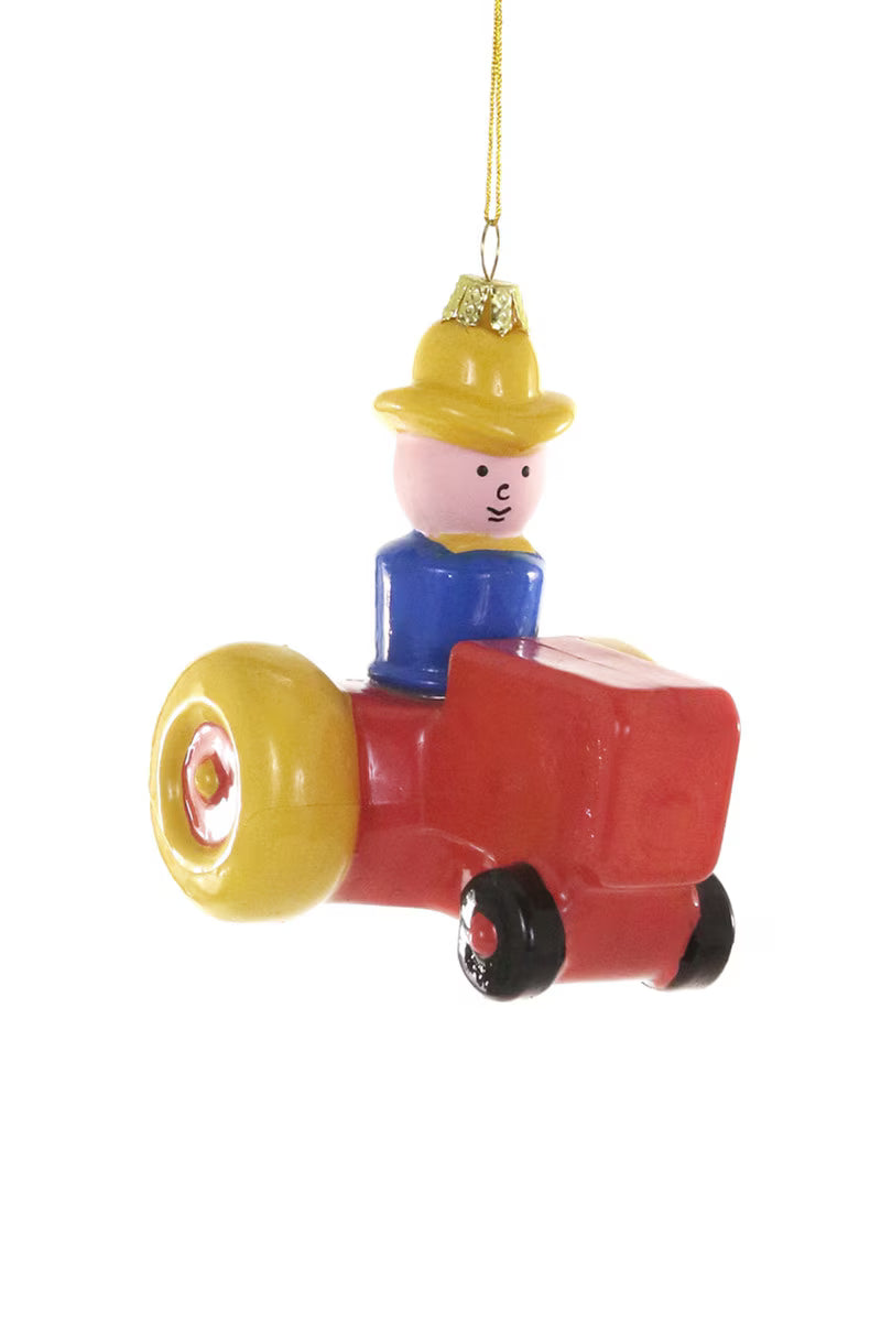 Vintage Tiny People Ornament | Farmer