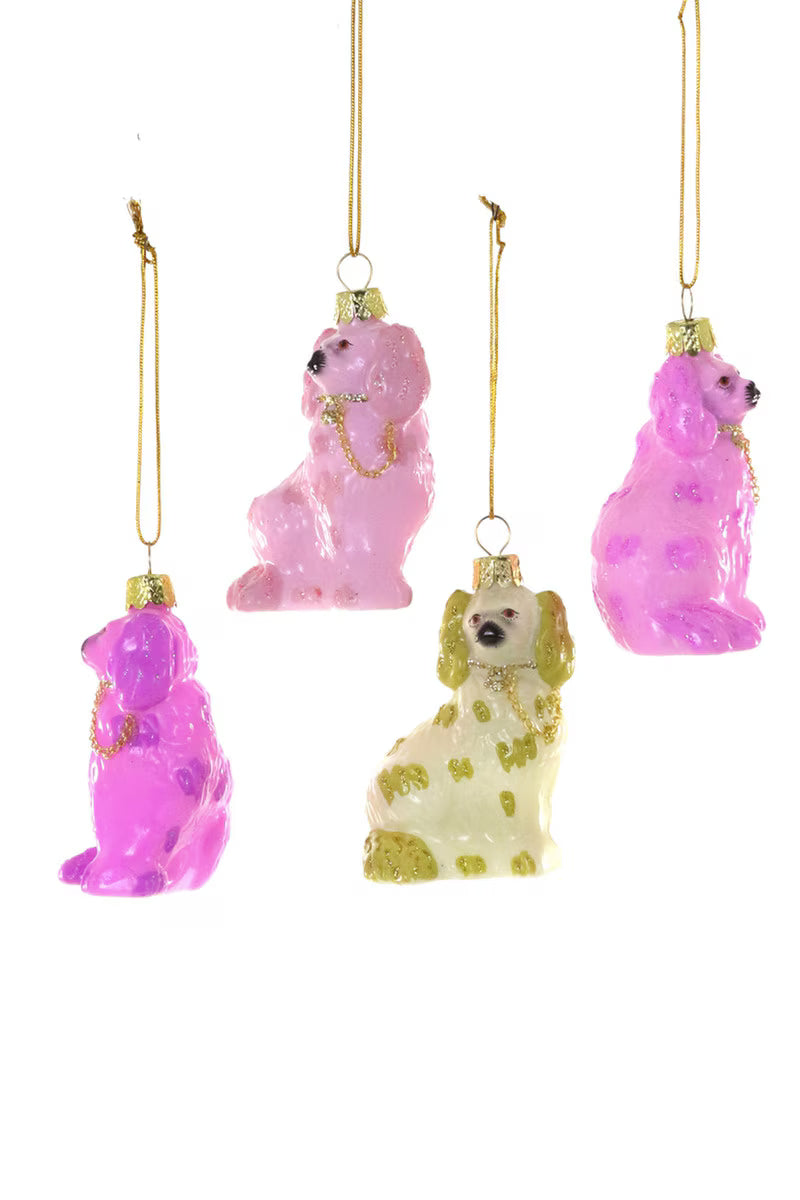 Staffordshire Dog Ornament | Neon Assorted