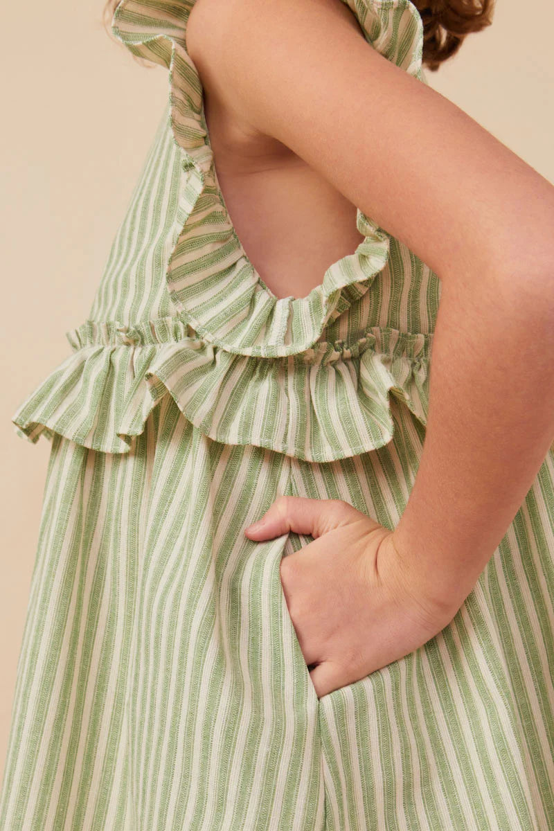 Spring Green Stripe Dress