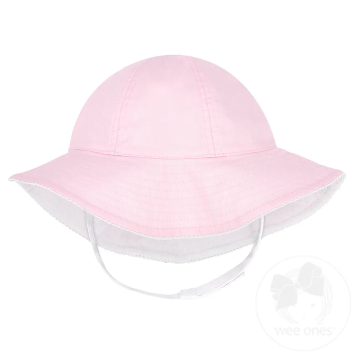 Reversible Moonstitch Edge Sun Hat | Pink