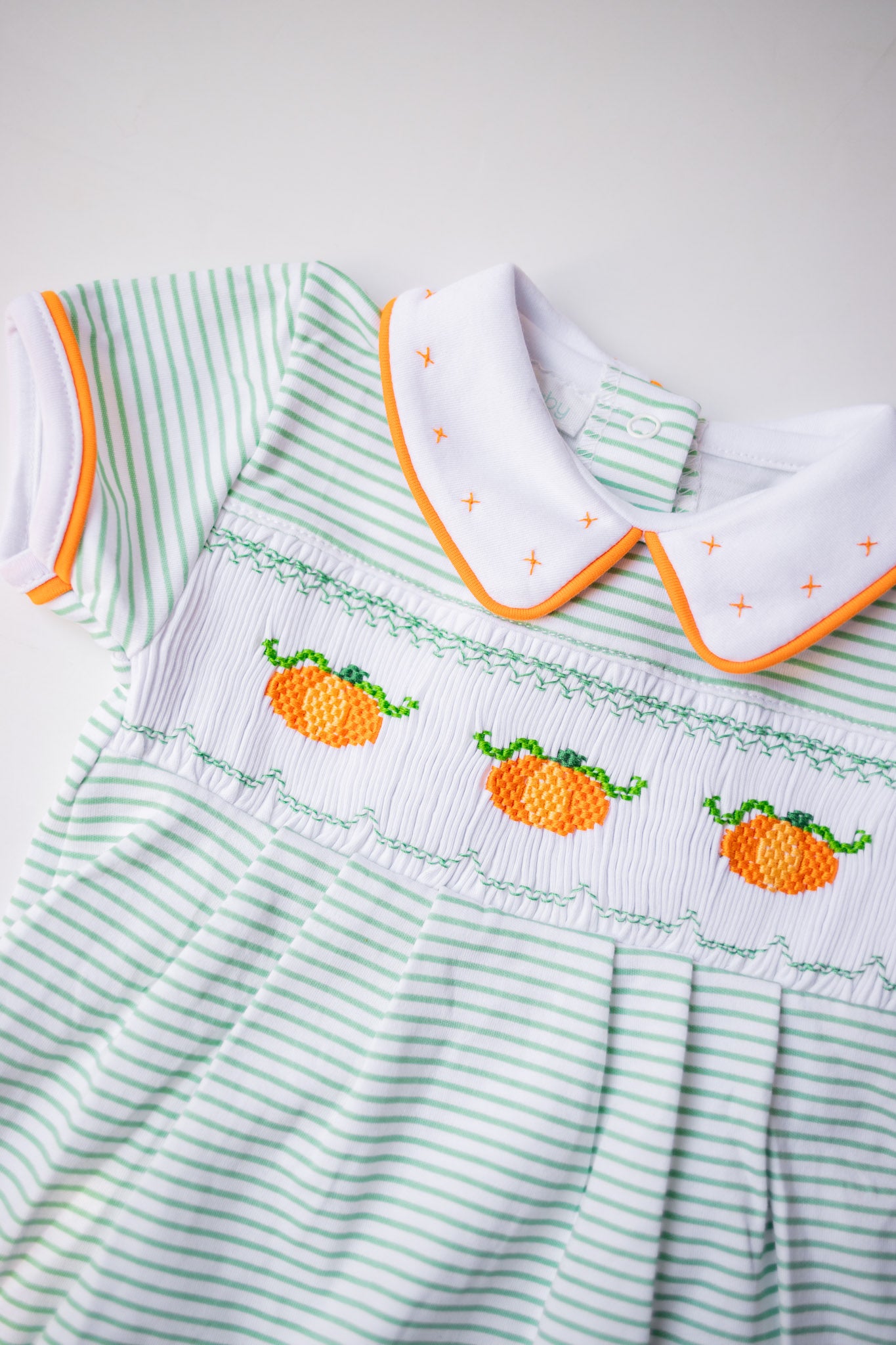 Lil' Pumpkin Classics Smocked Short Playsuit