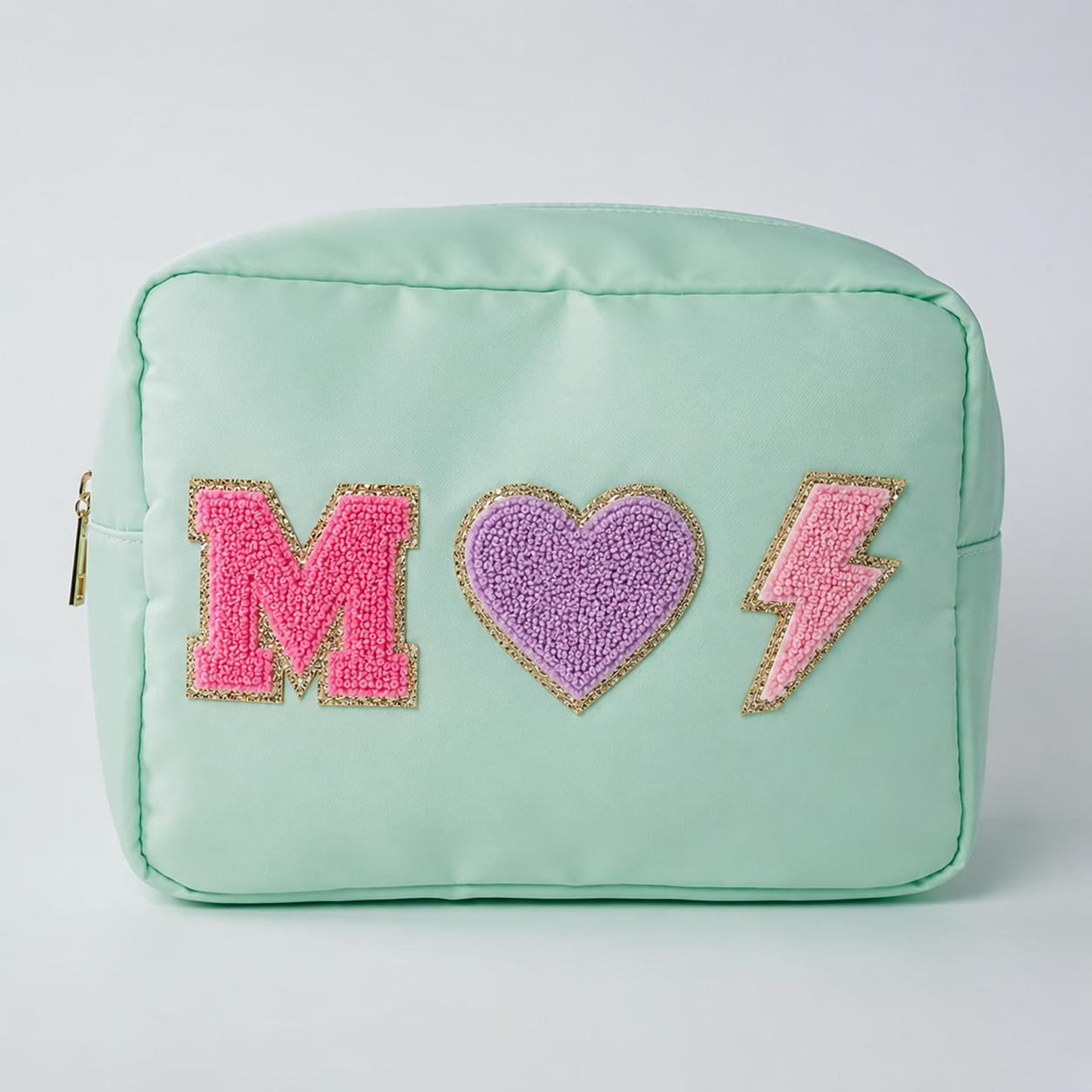 Medium Nylon Bag | Mint | includes 3 complimentary patches