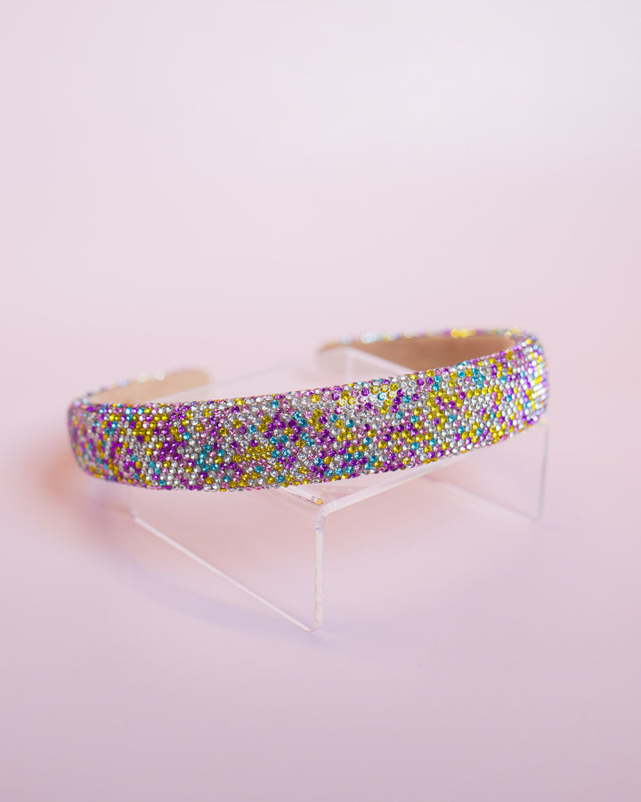 Thin Multi Rhinestone Headband