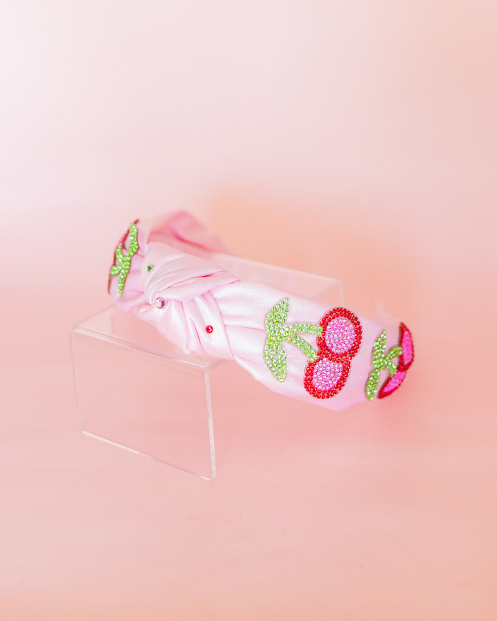 Crystal Cherry Knot Headband