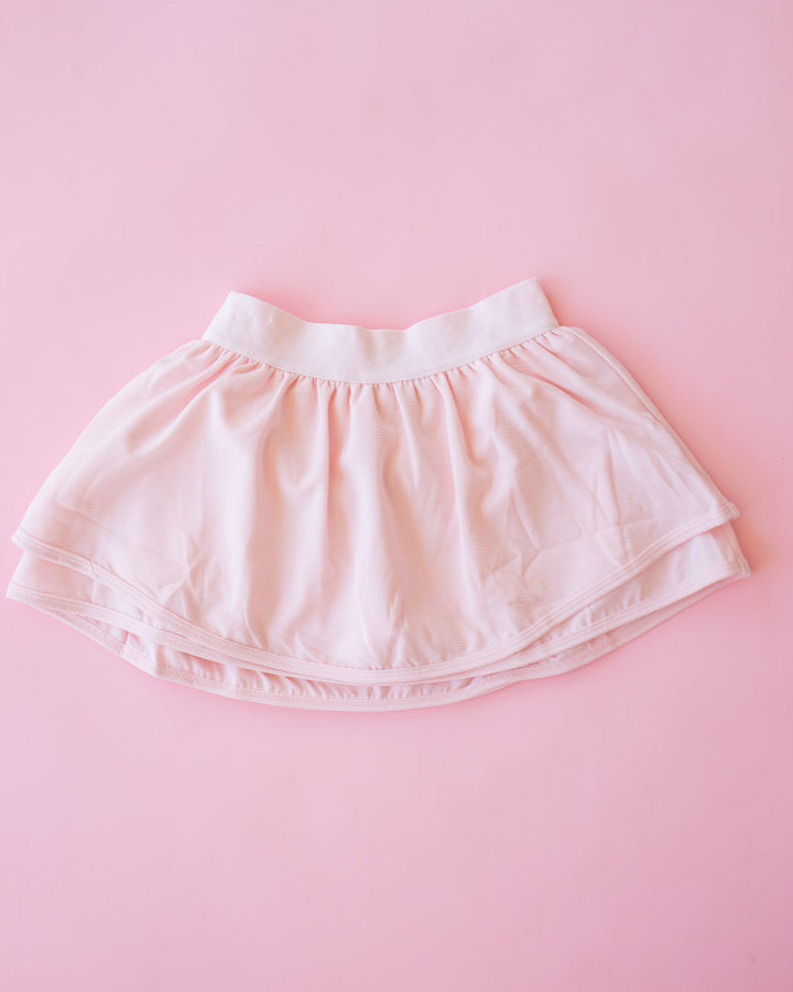 Gathered Mini Skort I Pink