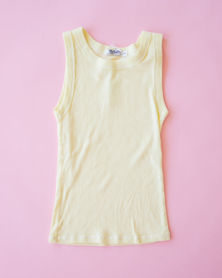 Fitted Tank | Butter Yellow