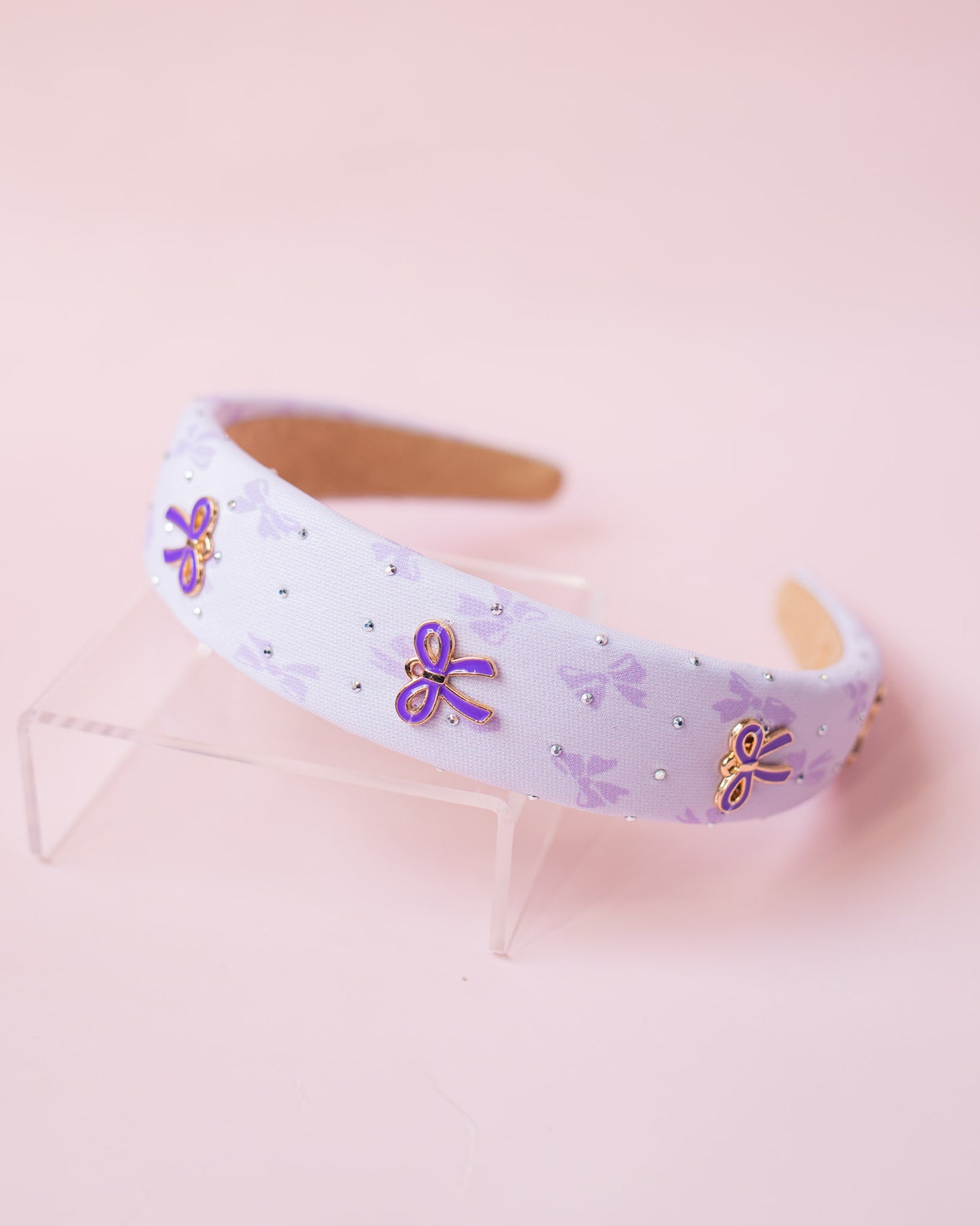 Bow Crystal Padded Headband