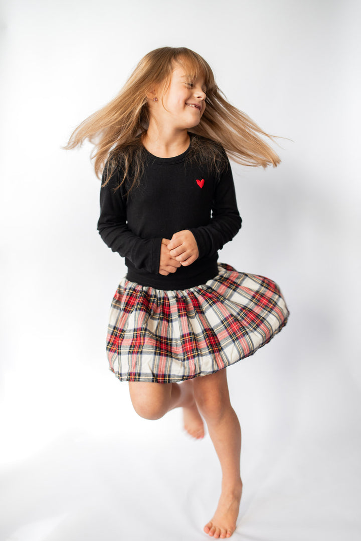 Long Sleeve Plaid Dress