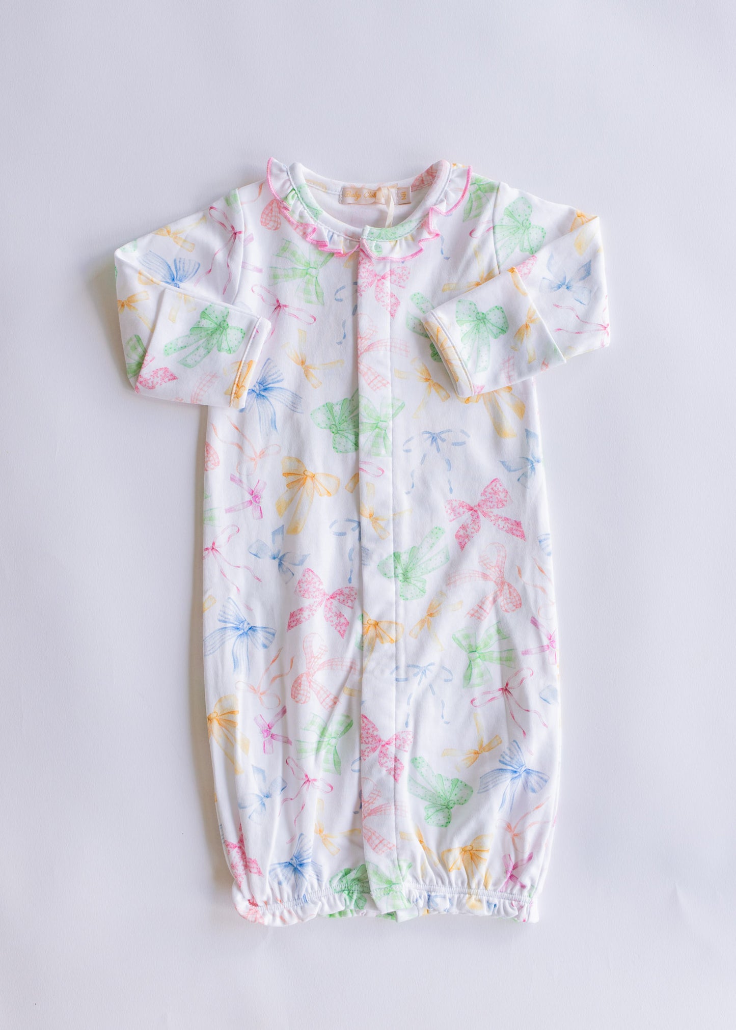confetti bows conv. gown w/ruffle