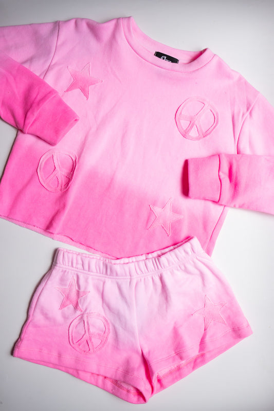Peace Short | Pink Ombre