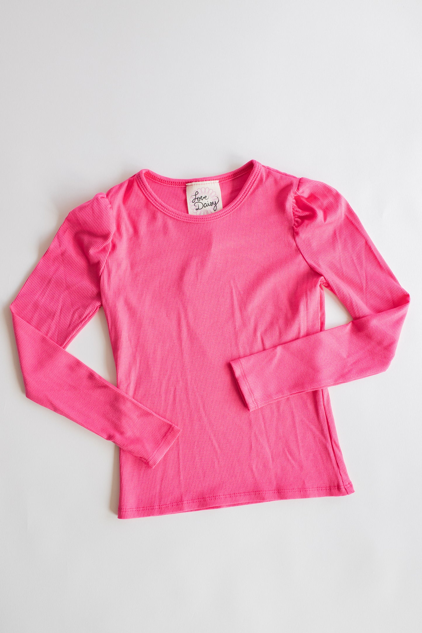 Long Sleeve Top With Sleeve Shirring | Fuschia