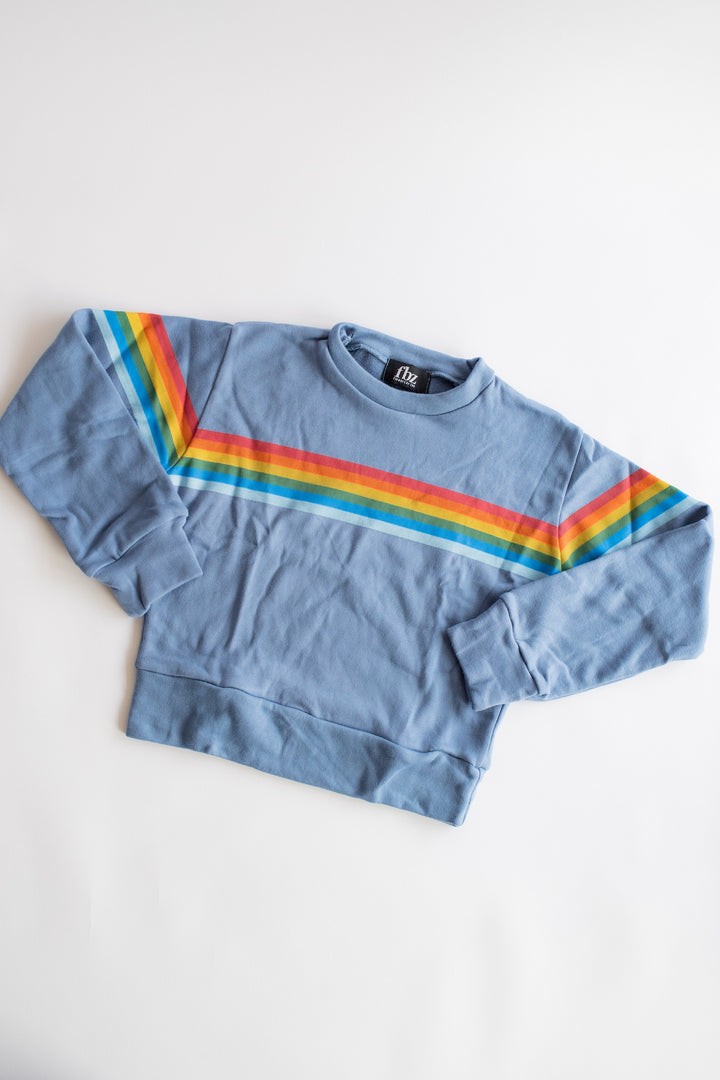Prism Stripe Sweatshirt | Blue