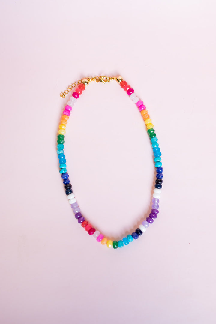 Rainbow Gemstone Necklace