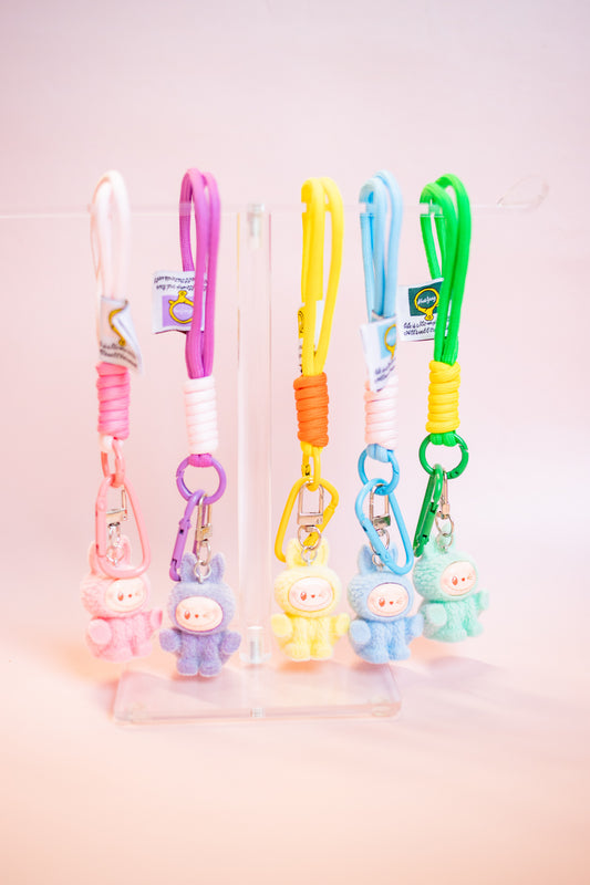 Labubu Flocked Keychain