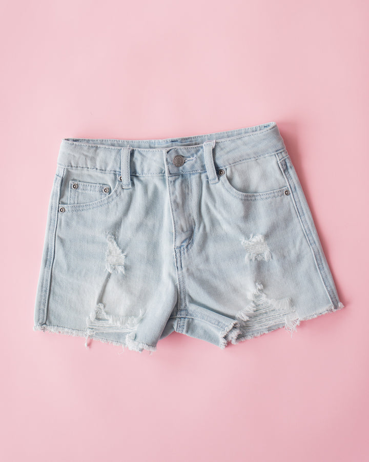 High Rise Weekender Short | Light Indigo