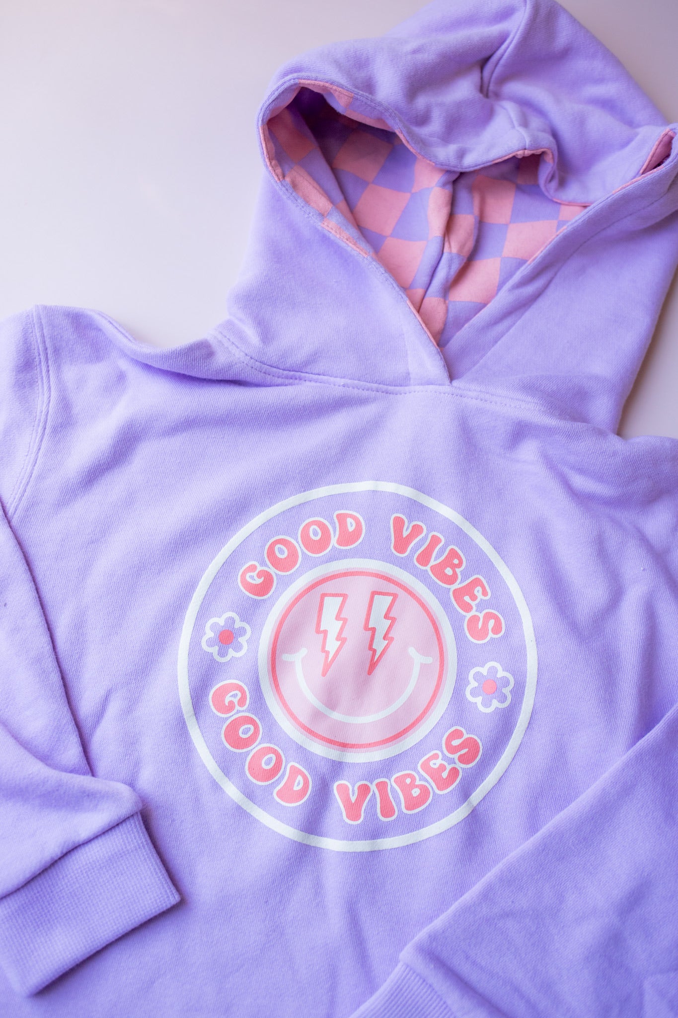 XOXO by magpies | Good Vibes Checked Hoodie