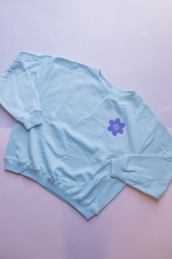 XOXO by magpies | Doing My Best Cloud Blue Crewneck