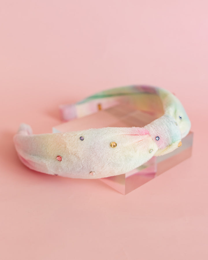 Velour Knot Headband | Tie Dye
