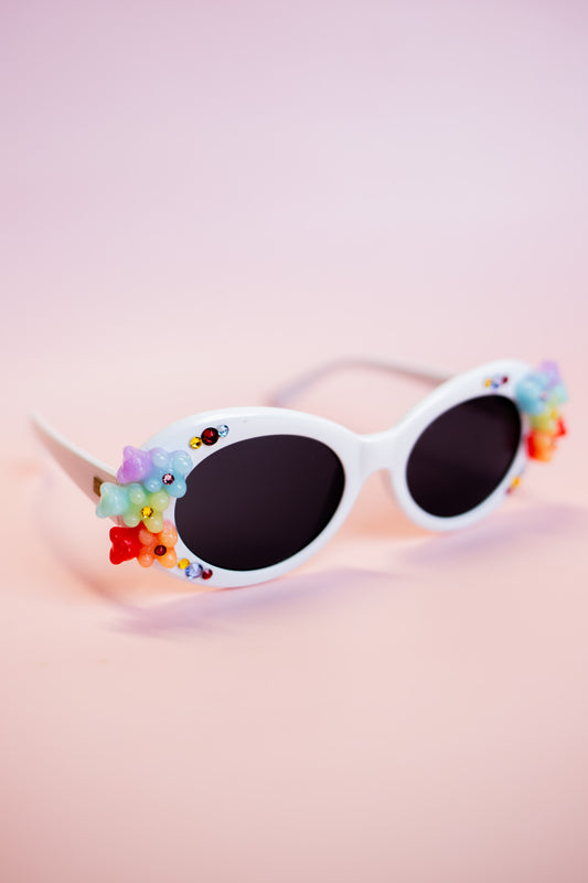Gummy Bear Sunglasses | White