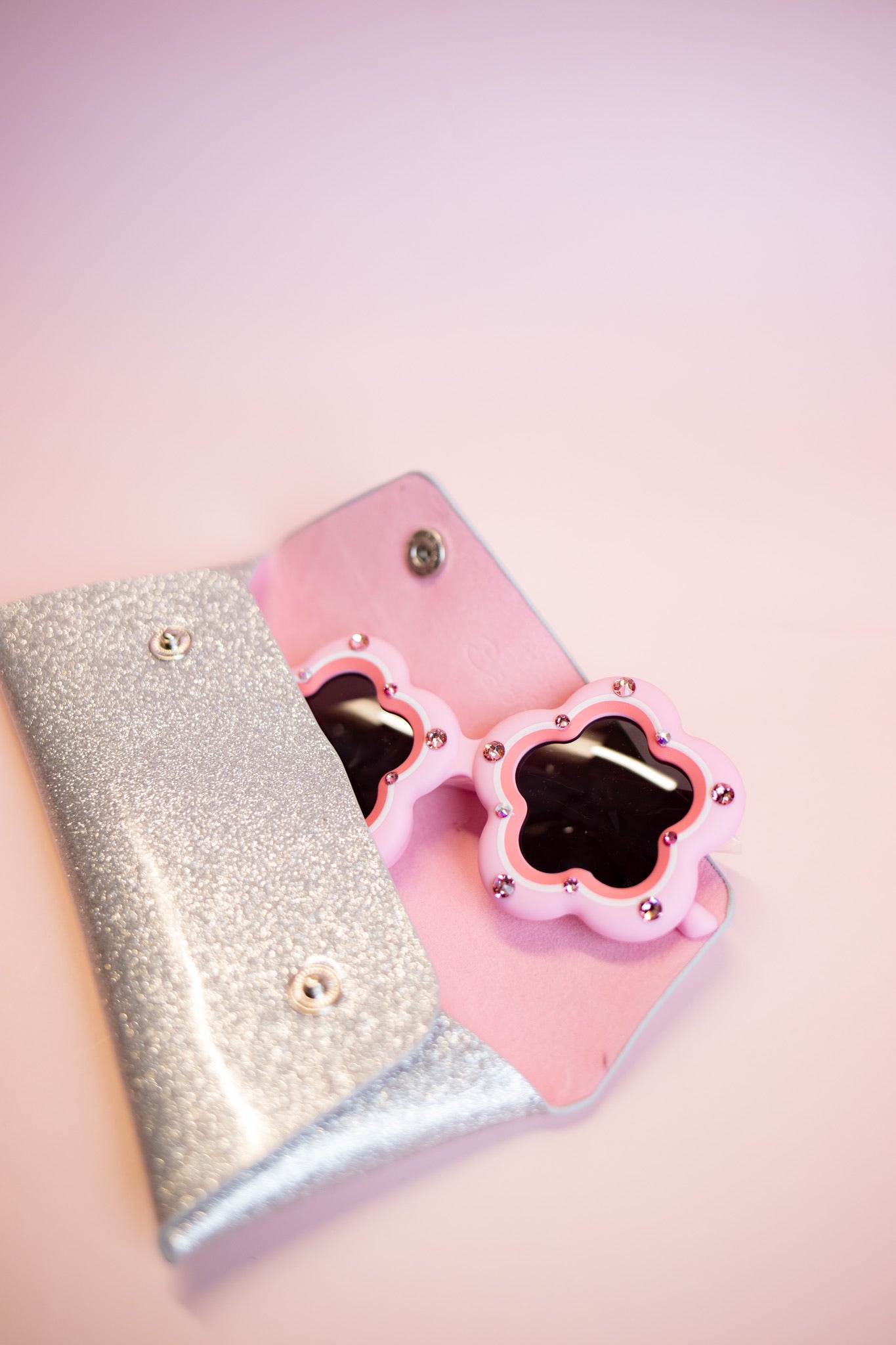 Flower Rhinestone Toddler Sunglasses | Pink