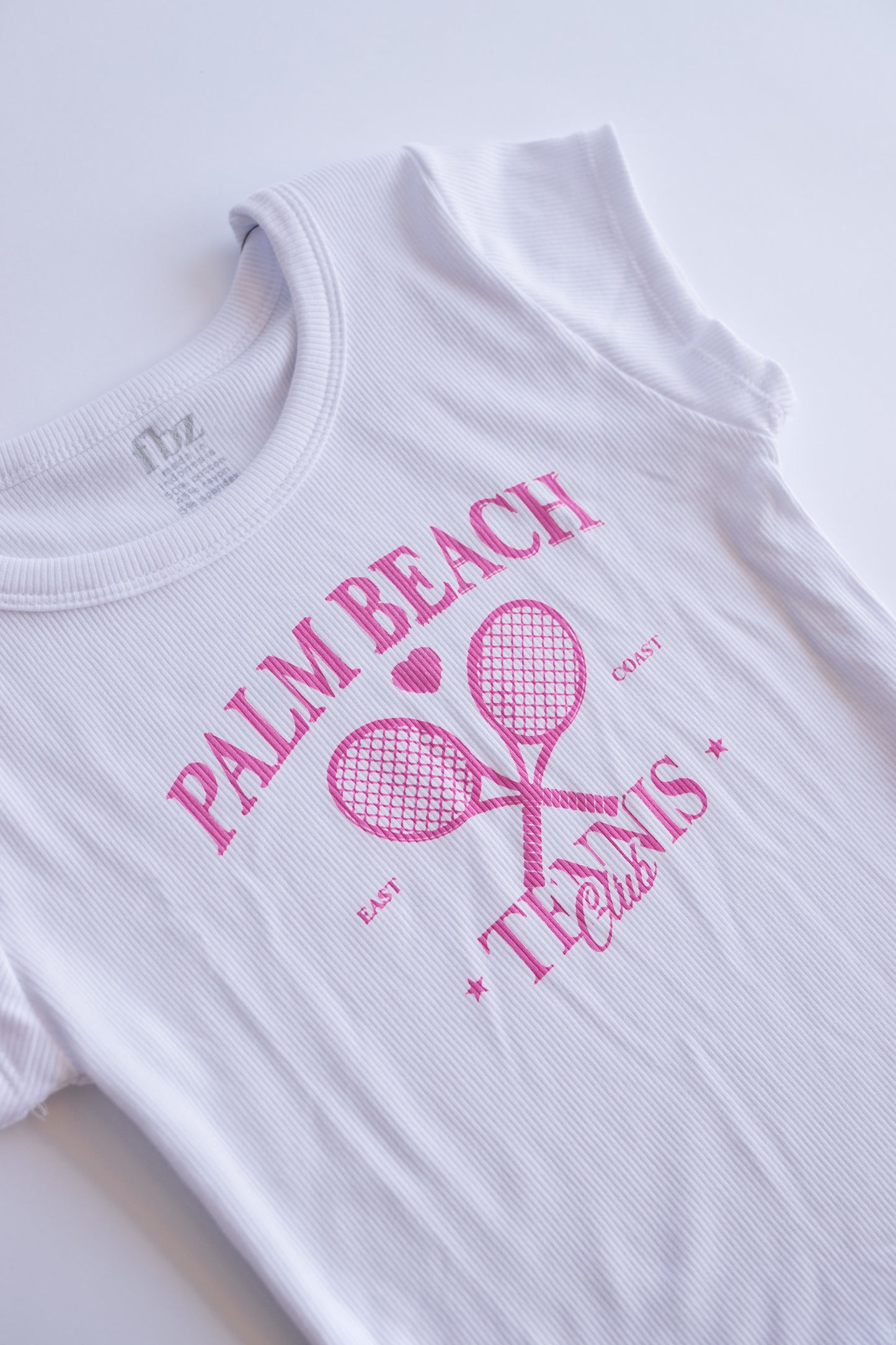 Rib Baby Tee | White Palm