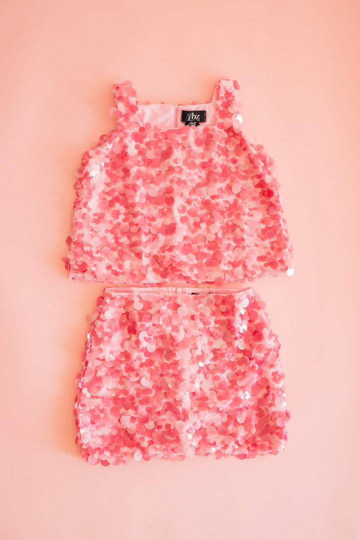Large Sequin Skirt | Pink