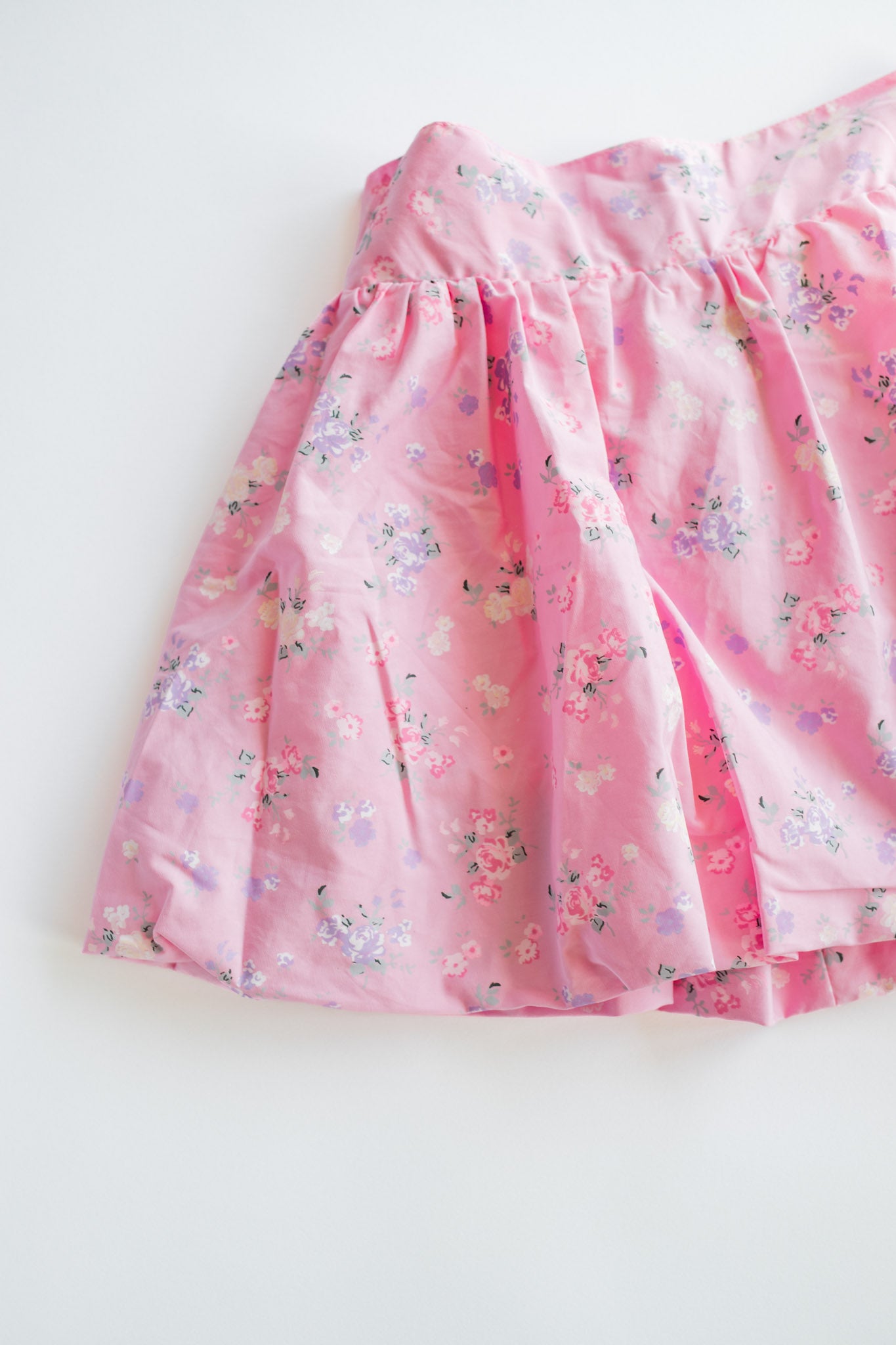 Bubble Skirt | Pastel Pink Floral