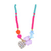 Kids 14" Multi Rubber Disk Beaded Gummy Necklace