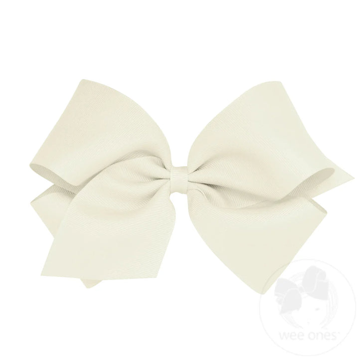 King Classic Grosgrain Bow | Antique White