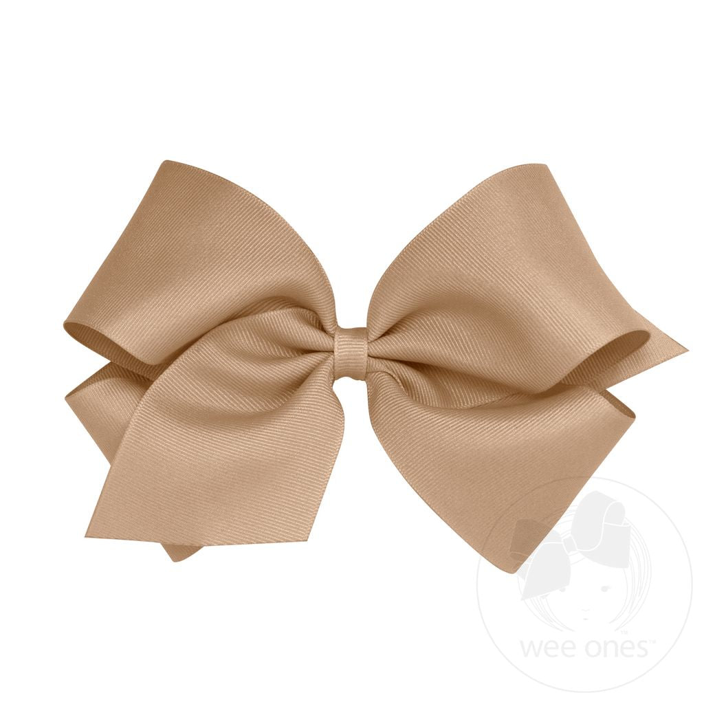 King Classic Grosgrain Bow | Oatmeal