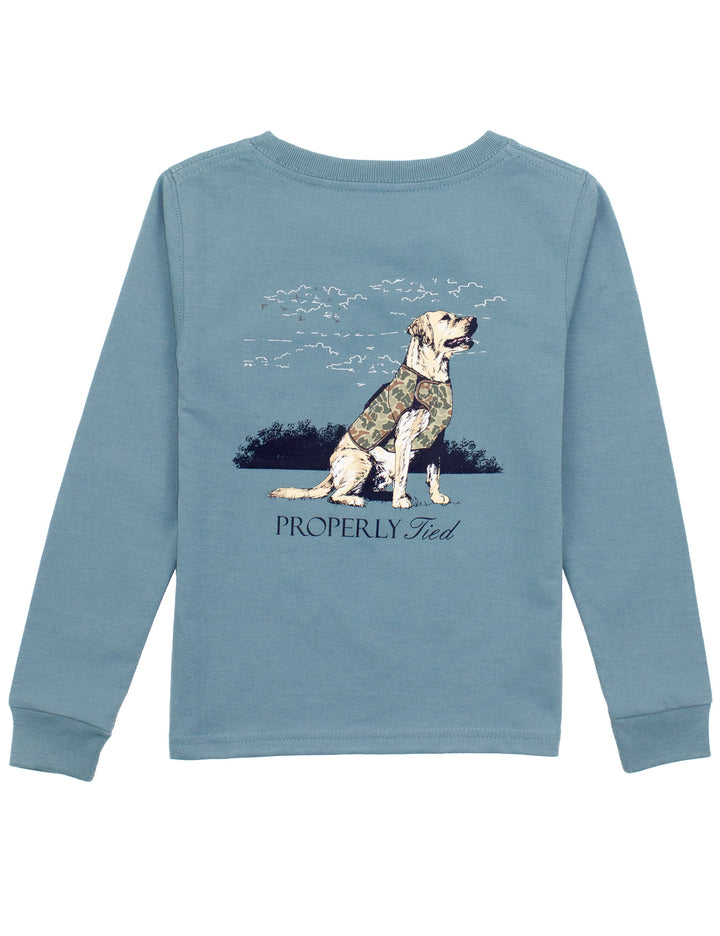 Boys Good Boy Long Sleeve | Steel Blue