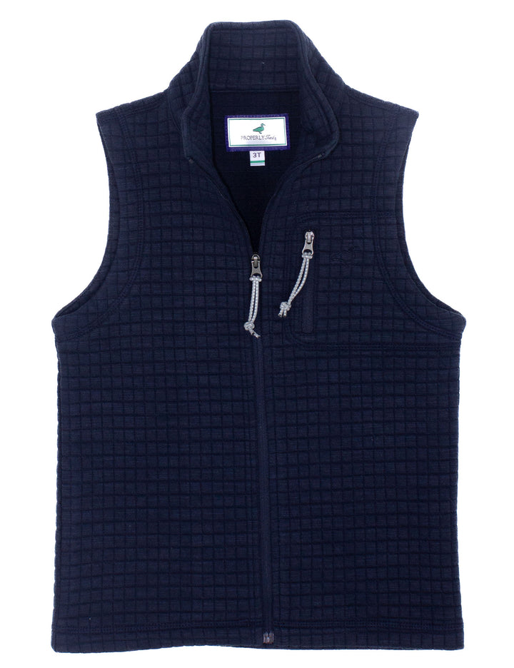 Boys Delta Vest | Navy