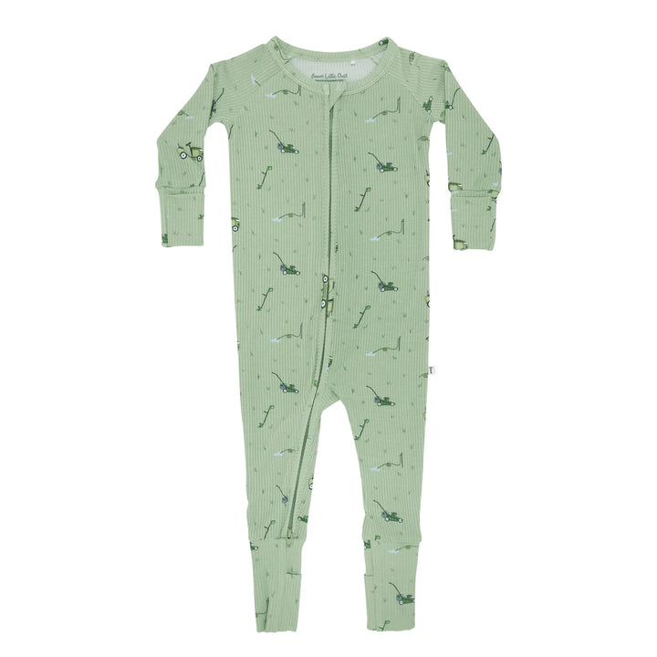Ribbed Zip Romper | Lawn Mowers