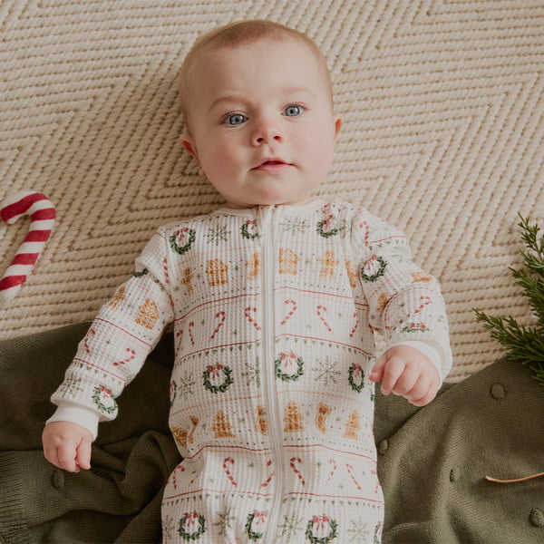 Thermal Footed Sleeper | Holiday Treats Fair Isle