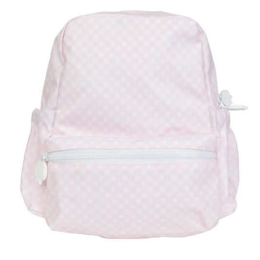 The Small Backpack | Pink Gingham