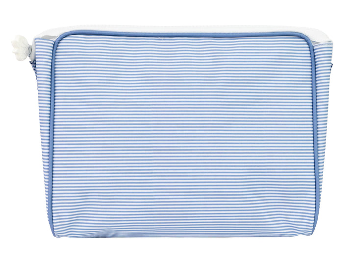 The Small Go Bag | Navy Mini Stripe