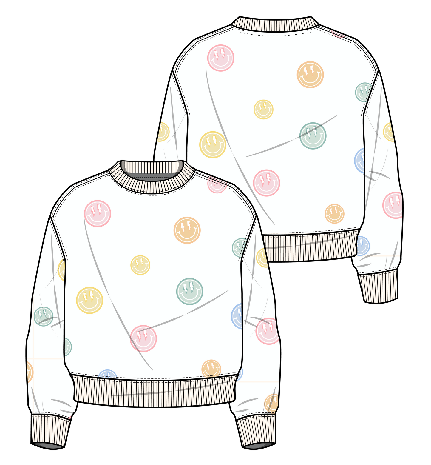 XOXO by magpies | All Over Rainbow Smiles | Women's