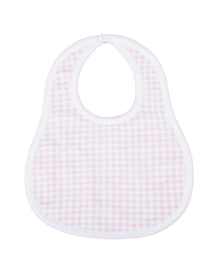 Mini Checks Bib | Pink