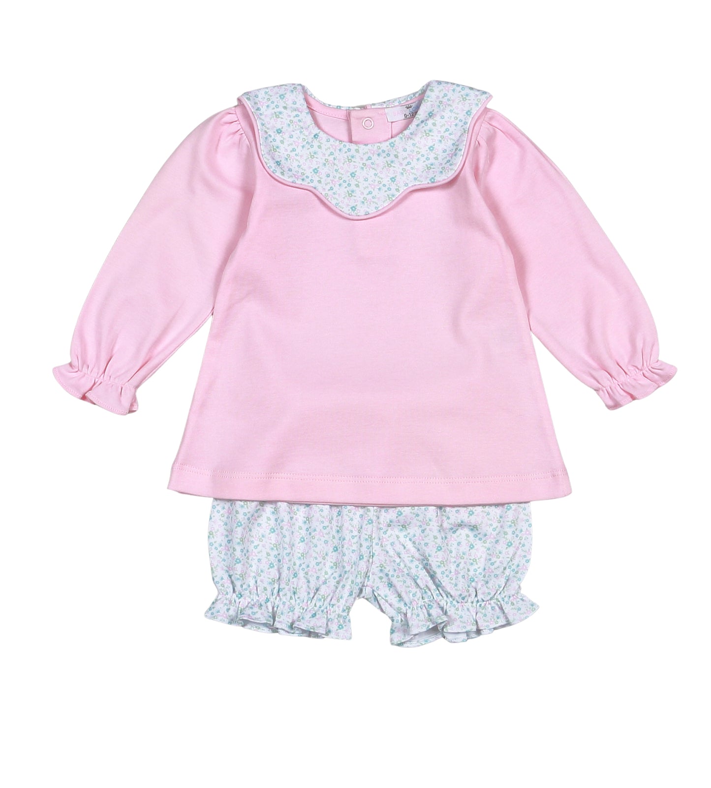 Nicolle Scallop Pima Bloomers Set