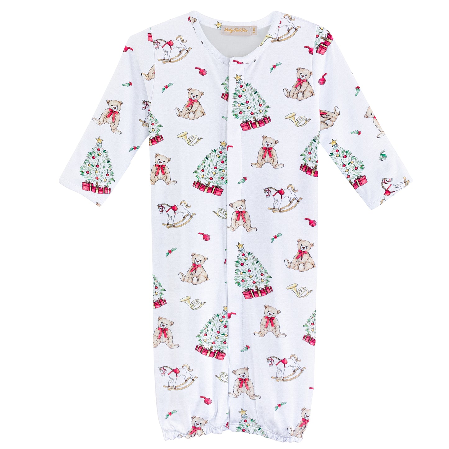 Holiday Time Printed Converter Gown