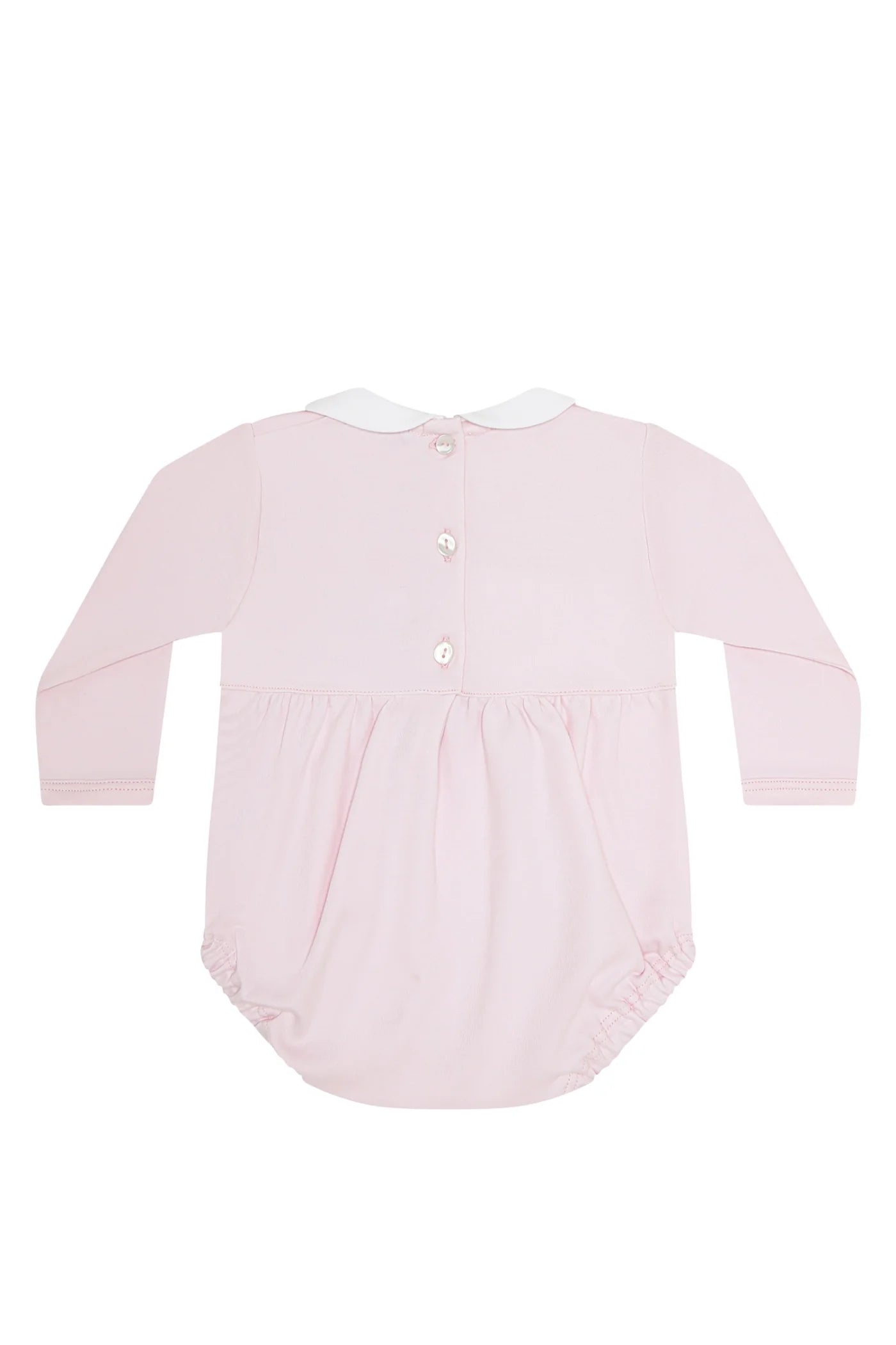 Charming Bows Embroidery Long Sleeve Bubble